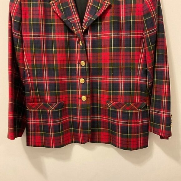 ⭐️HOST PICK⭐️ RARE Vintage 1980’s Nygard Tartan Stewart Plaid 100% Wool Blazer - Picture 5 of 6